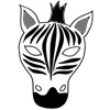 masque zebre couleur