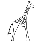 coloriage girafe