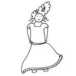 coloriage carnaval princesse