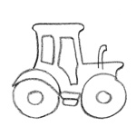 coloriage tracteur